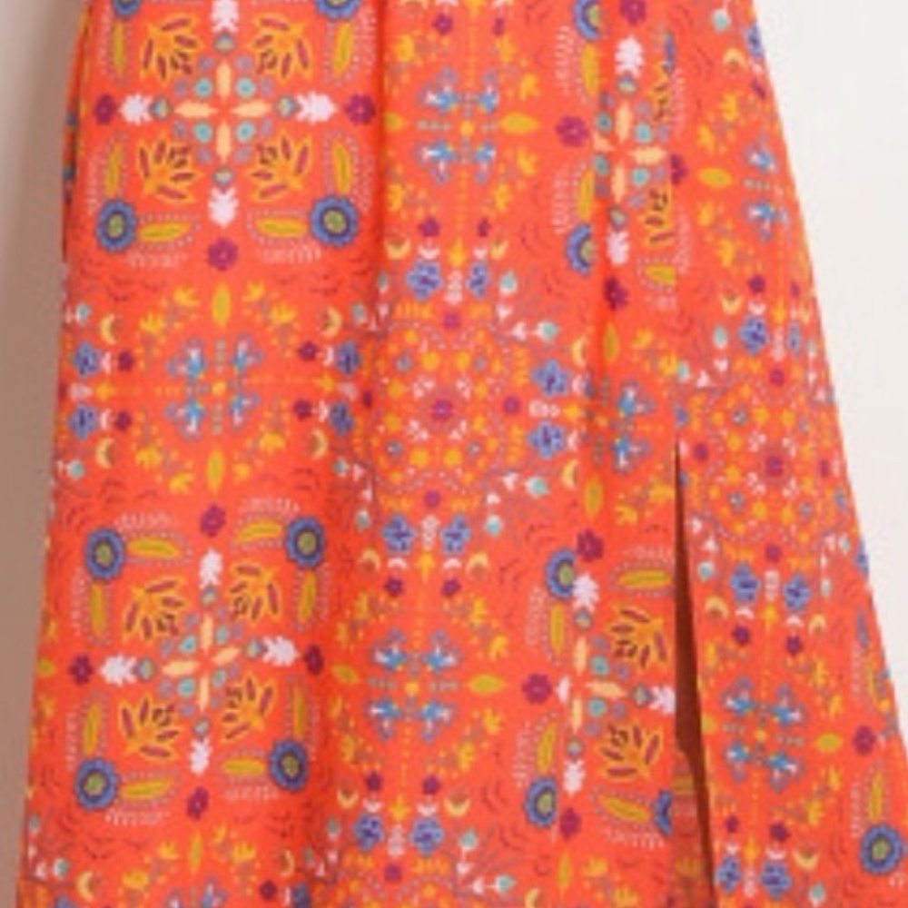 BOHO MAXI Gown ~ Coral Floral Grace - Picture 6 of 8